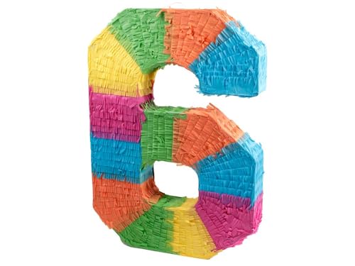 Pinata Zahlen Schlag-Pinata Geburtstag Piñata zum Befüllen Event Zahlen Hochzeit Jubiläum Partydeko Dekoration Geburtstagsdeko Pinata Zahl 6 Pinata Zahlen Schlag-Pinata Geburtstag Piñata zum Befüllen Event Zahlen Hochzeit Jubiläum Partydeko Dekoration Geburtstagsdeko Pinata Zahl 6 von PartyMagix