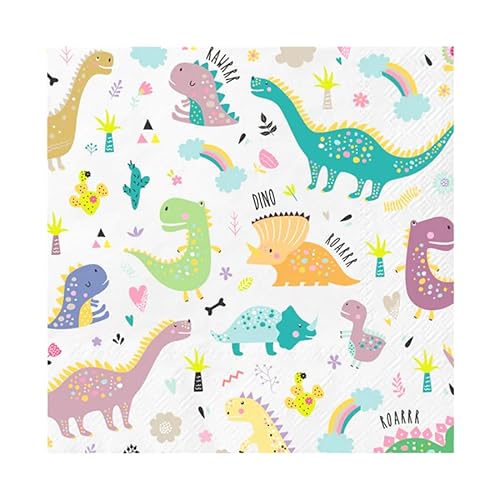 10 Servietten * DINOSAURIER* für Kindergeburtstag und Mottoparty | 33x33cm | Kinder Papierservietten Servietten Tischdeko 10 Servietten * DINOSAURIER* für Kindergeburtstag und Mottoparty | 33x33cm | Kinder Papierservietten Servietten Tischdeko von PartyPal