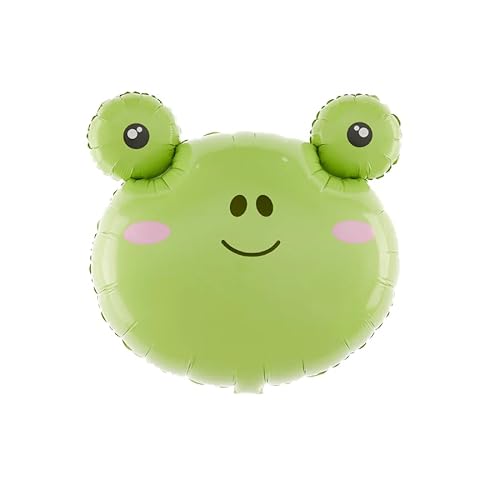 Folienballon * FROSCH * als Deko für Geburtstag und Party | 58x63cm groß | Kinder Kindergeburtstag Partydeko Luftballons Ballons Tier von PartyPal