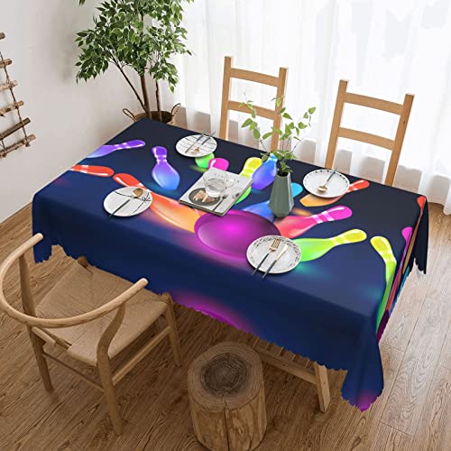 Bowling Balls Tischdecke, waschbar, quadratisch, Spitze, 137,2 x 182,9 cm, perfekt für Buffet-Tische, Partys, Urlaubsessen Bowling Balls Tischdecke, waschbar, quadratisch, Spitze, 137,2 x 182,9 cm, perfekt für Buffet-Tische, Partys, Urlaubsessen von PartyUnix