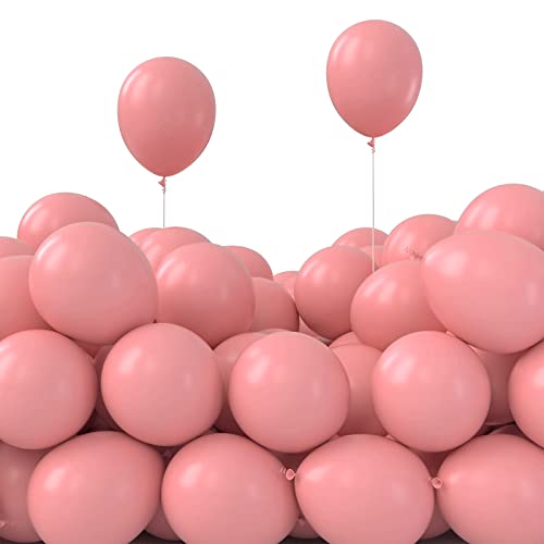 PartyWoo Retro Rosa Luftballons, 100 Stück 5 Zoll Blush Pink Luftballons, Latexballons für Ballongirlande oder Bogen als Partydekorationen, Geburtstagsdekorationen, Hochzeitsdekorationen, von PartyWoo