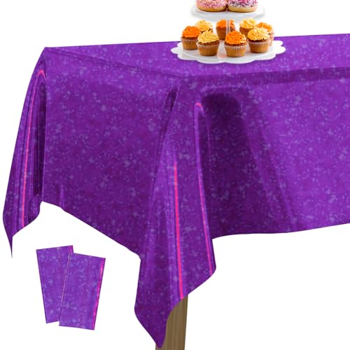 PartyWoo Folientischdecke Lila, 2 STÜCK Irisierende Tischdecke mit Punkten, 137 x 274 cm/ 54 x 108 Zoll Rechteckige Tischdecke Abwaschbar für 6 bis 8 Fuß Tisch, Tischdecke für Geburtstag, Hochzeit PartyWoo Folientischdecke Lila, 2 STÜCK Irisierende Tischdecke mit Punkten, 137 x 274 cm/ 54 x 108 Zoll Rechteckige Tischdecke Abwaschbar für 6 bis 8 Fuß Tisch, Tischdecke für Geburtstag, Hochzeit von PartyWoo