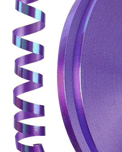 PartyWoo Geschenkband Lila Irisierend, 120 Meter/ 131 Yard Schleifenband, Ringelband, Ballonband Glänzend, Dekoband für Ballonverschlüsse, Geschenkverpackung, Basteln, Partydeko (2 Rollen, 60m/ Rolle) PartyWoo Geschenkband Lila Irisierend, 120 Meter/ 131 Yard Schleifenband, Ringelband, Ballonband Glänzend, Dekoband für Ballonverschlüsse, Geschenkverpackung, Basteln, Partydeko (2 Rollen, 60m/ Rolle) von PartyWoo