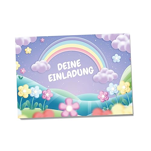 Partycards Einladungskarten Kindergeburtstag Mädchen und Junge, 12 Stück, Postkartenformat A6, Kinder Einladungskarten Geburtstag, Einladungskarten Kindergeburtstag Junge von Partycards