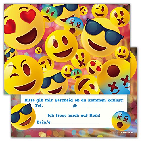 Partycards Einladungskarten Kindergeburtstag Mädchen und Junge, 12 Stück, Postkartenformat A6, Kinder Einladungskarten Geburtstag, Einladungskarten Kindergeburtstag Junge von Partycards