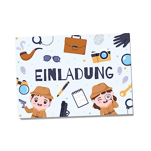 Partycards Einladungskarten Kindergeburtstag Mädchen und Junge, 12 Stück, Postkartenformat A6, Kinder Einladungskarten Geburtstag, Einladungskarten Kindergeburtstag Junge von Partycards