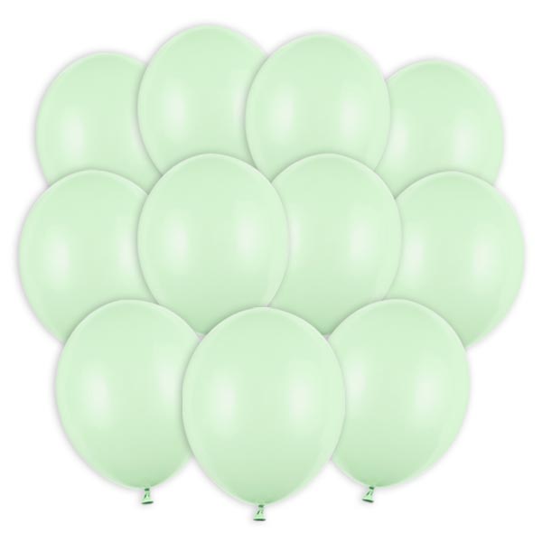 Hellgrüne Luftballons, extra stabil, 100 Stück, 23cm von Partydeco PL