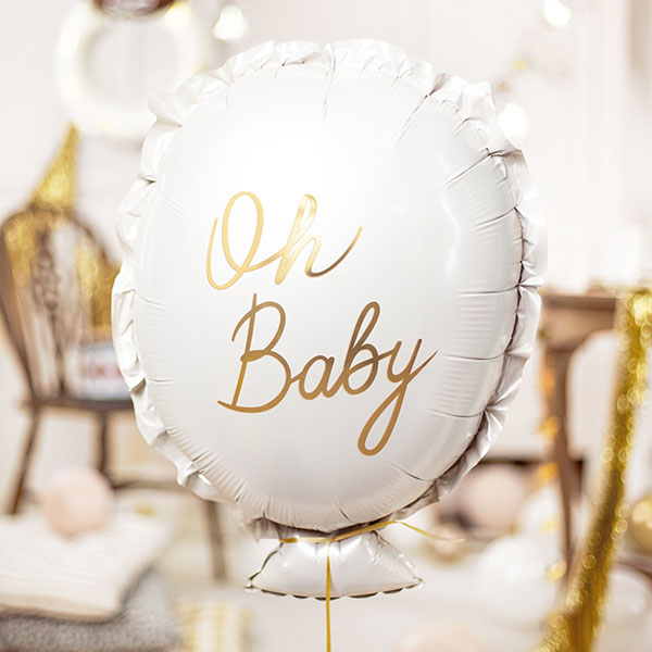 Folienballon "Oh Baby", 53cm x 37cm, heliumgeeignet Folienballon "Oh Baby", 53cm x 37cm, heliumgeeignet