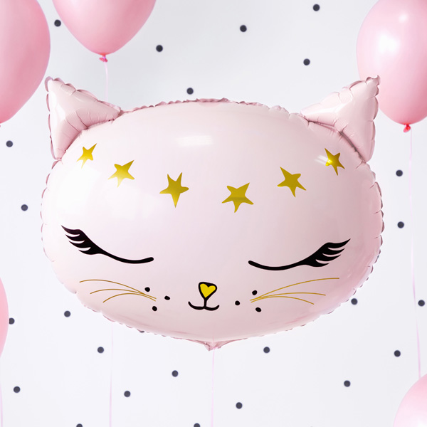 Folienballon Rosa Katze, heliumgeeignet, 48cm x 36cm Folienballon Rosa Katze, heliumgeeignet, 48cm x 36cm von Partydeco