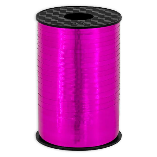 Geschenkband in dunkelrosa glänzend, Kunststoff, 225m x 5mm Geschenkband in dunkelrosa glänzend, Kunststoff, 225m x 5mm von Partydeco