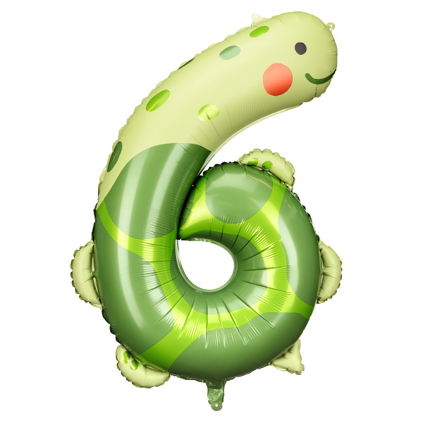 XXL Folienballon zum 6. Geburtstag, Schildkröte, 57cm x 86cm, heliumgeeignet XXL Folienballon zum 6. Geburtstag, Schildkröte, 57cm x 86cm, heliumgeeignet von Partydeco