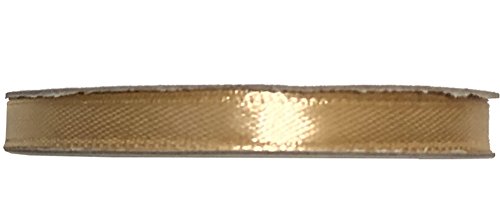 25m x 6mm Rolle Satinband Geschenkband Schleifenband Dekoband Satin Band Antennenband (Gold 019J) von Partydeko