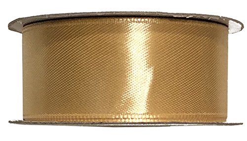 Partydeko 25m x 25mm Rolle Satinband Geschenkband Schleifenband Dekoband Satin Band (Gold (019J)) von Partydeko