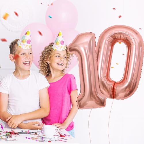 Geburtstag zahlen luftballon 10 jahre | Roségold Folienballon 10 XXL -Riesen Folienballon in 40" - 101cm Geburtstagsdeko - Ballon Zahl Deko zum Geburtstag .Fliegt mit Helium Geburtstag zahlen luftballon 10 jahre | Roségold Folienballon 10 XXL -Riesen Folienballon in 40" - 101cm Geburtstagsdeko - Ballon Zahl Deko zum Geburtstag .Fliegt mit Helium von Partyhausy