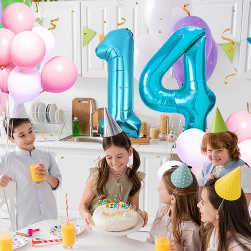 Geburtstag zahlen luftballon 14 jahre | Blau Folienballon 14 XXL -Riesen Folienballon in 40" - 101cm Geburtstagsdeko - Ballon Zahl Deko zum Geburtstag .Fliegt mit Helium Geburtstag zahlen luftballon 14 jahre | Blau Folienballon 14 XXL -Riesen Folienballon in 40" - 101cm Geburtstagsdeko - Ballon Zahl Deko zum Geburtstag .Fliegt mit Helium von Partyhausy