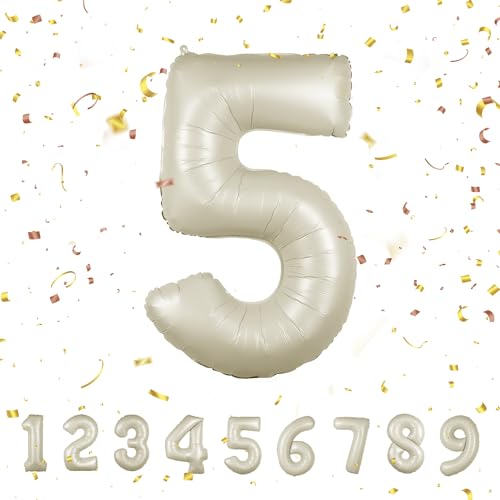 Geburtstag zahlen luftballon 5 jahre | Beige Folienballon 5 XXL -Riesen Folienballon in 40" - 101cm Geburtstagsdeko - Ballon Zahl Deko zum Geburtstag .Fliegt mit Helium Geburtstag zahlen luftballon 5 jahre | Beige Folienballon 5 XXL -Riesen Folienballon in 40" - 101cm Geburtstagsdeko - Ballon Zahl Deko zum Geburtstag .Fliegt mit Helium von Partyhausy