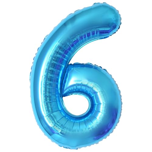 Geburtstag zahlen luftballon 6 jahre | Blau Folienballon 6 XXL -Riesen Folienballon in 40" - 101cm Geburtstagsdeko - Ballon Zahl Deko zum Geburtstag .Fliegt mit Helium Geburtstag zahlen luftballon 6 jahre | Blau Folienballon 6 XXL -Riesen Folienballon in 40" - 101cm Geburtstagsdeko - Ballon Zahl Deko zum Geburtstag .Fliegt mit Helium von Partyhausy