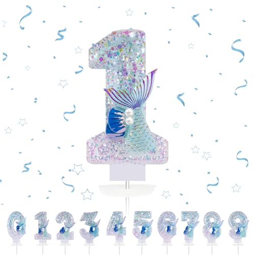 Geburtstagskerzen, Meerjungfrau Kerze 1,Meerjungfrau Geburtstag Kerzen 1, Kuchen Topper Dekoration Kuchendeko Geburtstag, Geburtstagskerzen für Geburtstagsdeko Geburtstagskerzen, Meerjungfrau Kerze 1,Meerjungfrau Geburtstag Kerzen 1, Kuchen Topper Dekoration Kuchendeko Geburtstag, Geburtstagskerzen für Geburtstagsdeko von Partyhausy