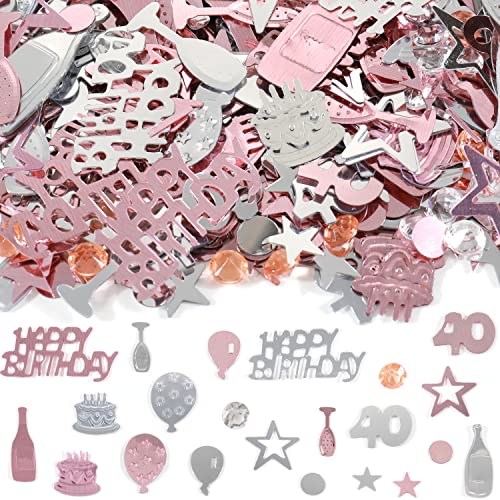 Partyhausy Konfetti 40. Geburtstag Deko, Rosegold, Metallic Two-Tone Geometric and Figurative Partyhausy Konfetti 40. Geburtstag Deko, Rosegold, Metallic Two-Tone Geometric and Figurative von Partyhausy