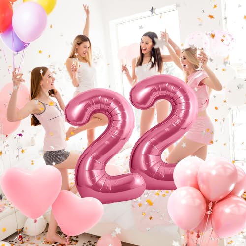 Zahlen luftballon 22 jahre | Rosa Folienballon-40"22 Geburtstagsdeko -22 Ballon Zahl Deko zum Geburtstag fliegt mit Helium 22.Geburtstag für Männer Frauen 22.Geburtstagsparty Jubiläum Zahlen luftballon 22 jahre | Rosa Folienballon-40"22 Geburtstagsdeko -22 Ballon Zahl Deko zum Geburtstag fliegt mit Helium 22.Geburtstag für Männer Frauen 22.Geburtstagsparty Jubiläum von Partyhausy