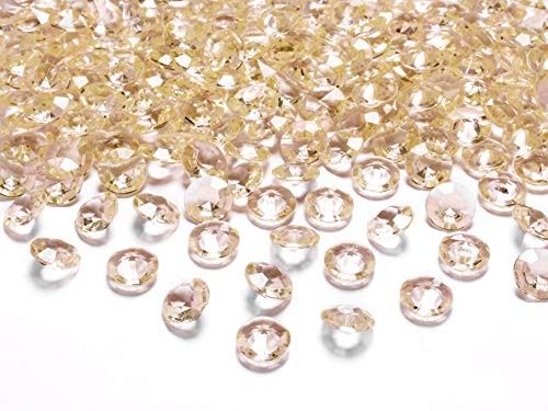 Partyloon - 1000 gold Acryl Diamanten- leuchtende Deko-Steine ca. 12 mm - Tischdekoration, Hochzeit, Verlobung, Geburtstag, Valentinstag - Tisch-Deco von Partyloon Partyloon - 1000 gold Acryl Diamanten- leuchtende Deko-Steine ca. 12 mm - Tischdekoration, Hochzeit, Verlobung, Geburtstag, Valentinstag - Tisch-Deco von Partyloon von Partyloon
