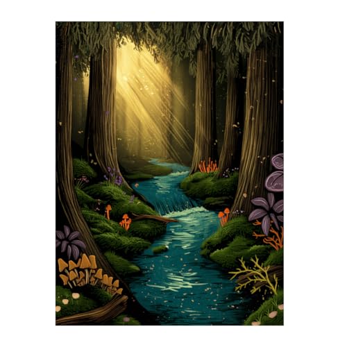 PartysenWeyL Malen Hobby Anfänger Malset Das Goldene Leuchten, Das In Die Tiefen Wälder Leuchtt Malen Nach Zahlen-Kits Anfänger Malset Diy Kunst Projekt Kunst Aktivität Kit PartysenWeyL Malen Hobby Anfänger Malset Das Goldene Leuchten, Das In Die Tiefen Wälder Leuchtt Malen Nach Zahlen-Kits Anfänger Malset Diy Kunst Projekt Kunst Aktivität Kit von PartysenWeyL
