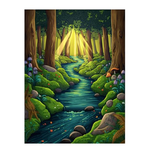 PartysenWeyL Malen Hobby Wiese Pilze Unter großen Bäumen Malen Nach Zahlen Kits Anfänger Malset Wohnkultur Malset Diy Kunst Projekt Kunst Aktivität Kit PartysenWeyL Malen Hobby Wiese Pilze Unter großen Bäumen Malen Nach Zahlen Kits Anfänger Malset Wohnkultur Malset Diy Kunst Projekt Kunst Aktivität Kit von PartysenWeyL