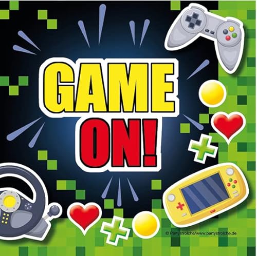 20 Servietten * GAME ON * für Kindergeburtstag und Zocker-Party | Kinder Geburtstag Party Napkins Papierservietten 20 Servietten * GAME ON * für Kindergeburtstag und Zocker-Party | Kinder Geburtstag Party Napkins Papierservietten von Partystrolche