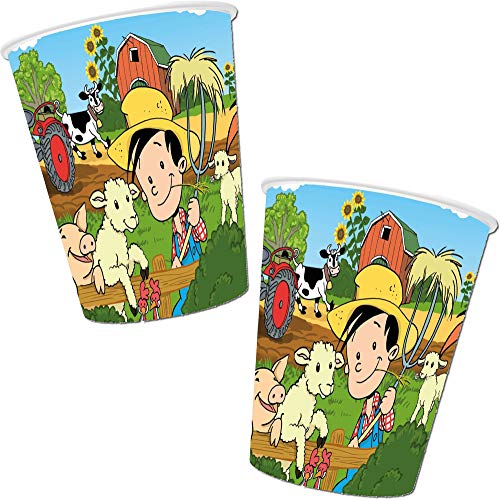 8 Becher * BAUERNHOF + TIERE * für Kindergeburtstag und Mottoparty | Bauer Flo mit Bauernhoftiere | Farm Kinder Geburtstag Party Pappbecher Cups Partybecher 8 Becher * BAUERNHOF + TIERE * für Kindergeburtstag und Mottoparty | Bauer Flo mit Bauernhoftiere | Farm Kinder Geburtstag Party Pappbecher Cups Partybecher von Partystrolche