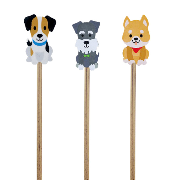 Bleistift mit Radierer Hunde, 1 St. von Partystrolche