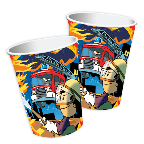 Becher Feuerwehrmann Flo, 8 St. Becher Feuerwehrmann Flo, 8 St. von Partystrolche