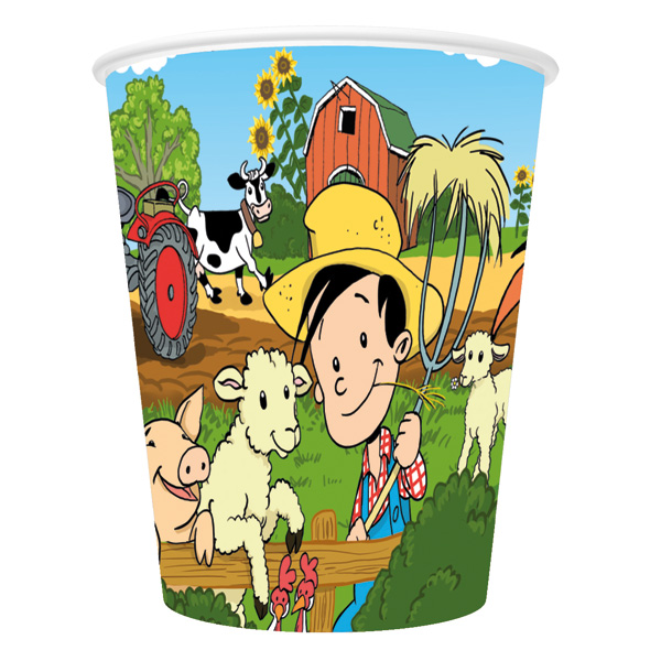 Becher Flos Bauernhof Party, 8 St. Becher Flos Bauernhof Party, 8 St. von Partystrolche