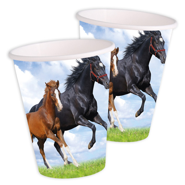Becher Pferde Party, 8 St. Becher Pferde Party, 8 St. von Partystrolche