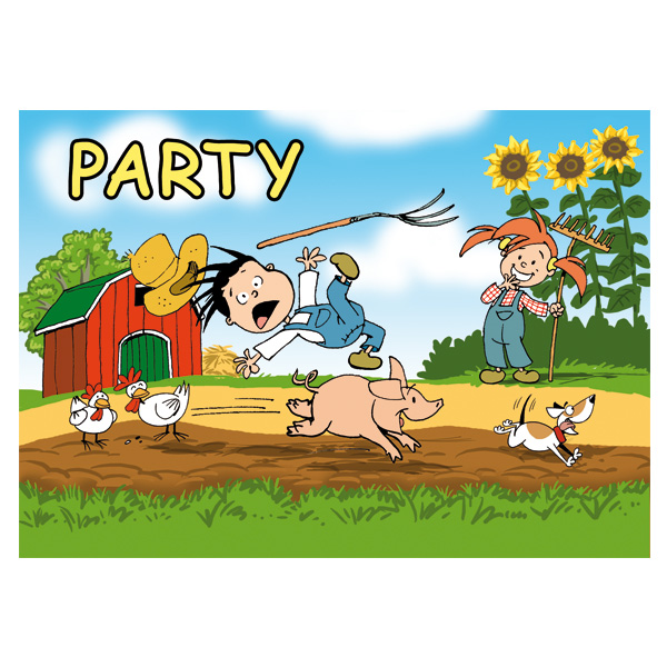 Einladung Flos Bauernhof Party, 8 St. von Partystrolche