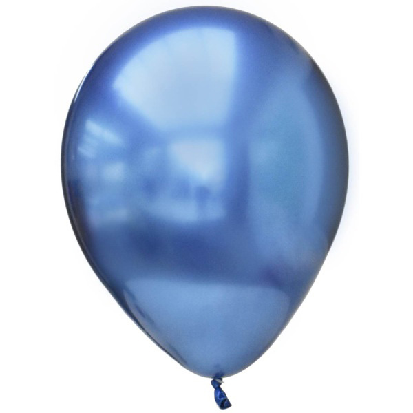 Luftballons blau Chrom, 10 St. von Partystrolche