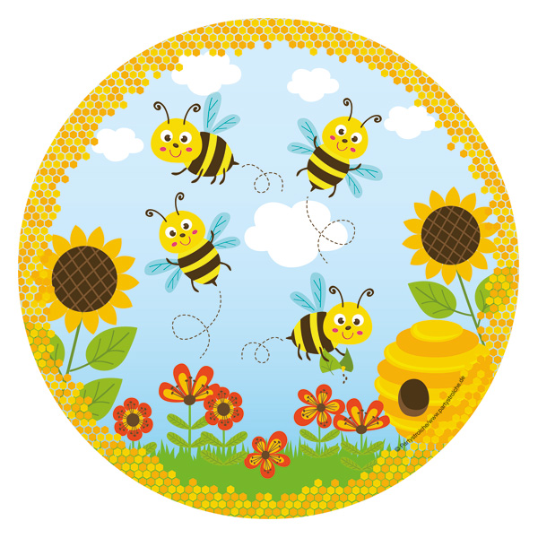 Teller Freche Bienen, 8 St. Teller Freche Bienen, 8 St. von Partystrolche