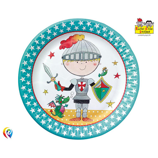 Teller Tapferer Ritter, 8 St. Teller Tapferer Ritter, 8 St. von Partystrolche