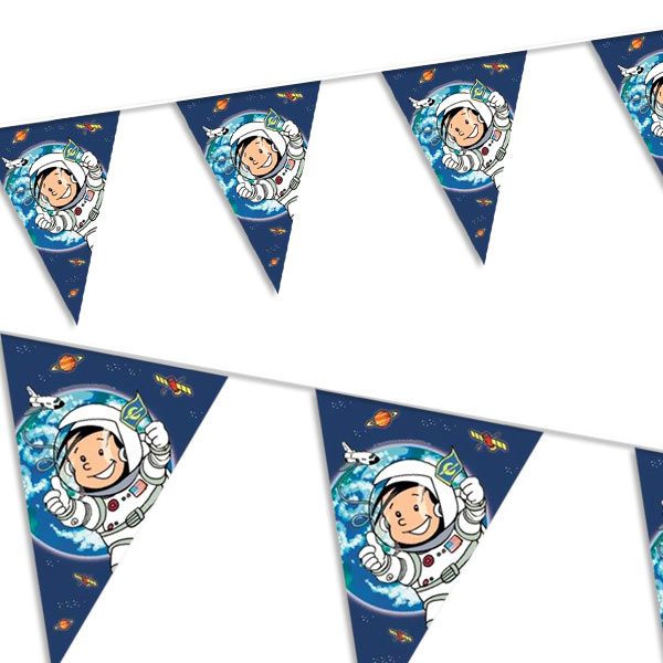 Wimpelkette Astronaut Flo, 1 St. Wimpelkette Astronaut Flo, 1 St. von Partystrolche