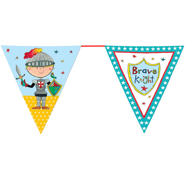 Wimpelkette Tapferer Ritter, 1 St. Wimpelkette Tapferer Ritter, 1 St. von Partystrolche