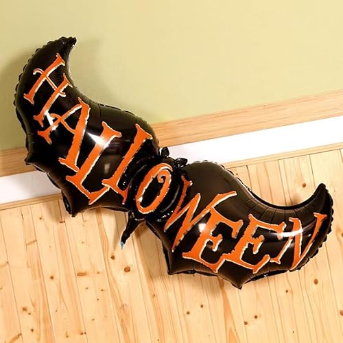 Halloween Luftballons - Die Spinnenkönigin und 5 Stück Schwarze Spinnen Ballons, Folienballon für Party Deko, Horror Luftballon Geschenk,Halloween Party Luftballon für Kinder Erwachsene (Fledermaus) von Partyzeit