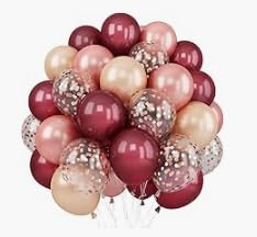 Luftballons Pastell 30 Stück 10 Zoll Makronen Luftballon Bunt Luftballons (Burgund, 30 Stück) von Partyzeit
