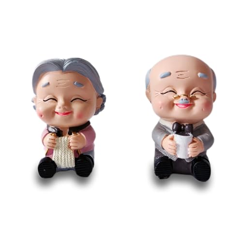 2 Stücke Kuchendeckel Statue, Alte Paare Figuren Kuchendekoration, Jubiläumsfiguren Kuchen Topper, Für Geburtstag, Jubiläum, Kuchen, Hochzeitsdekoration, Geschenk 2 Stücke Kuchendeckel Statue, Alte Paare Figuren Kuchendekoration, Jubiläumsfiguren Kuchen Topper, Für Geburtstag, Jubiläum, Kuchen, Hochzeitsdekoration, Geschenk von Paryou