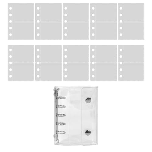 Loseblattfolie Aus PVC Transparent 5 Ring | Loseblatt Notizbuch 10 Blatt | Bastelset Für Geburtstagsfeier Flugreise Straße Kunst Scrapbooking von Pasbuteiy