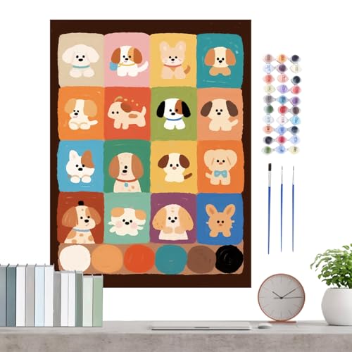 Pasbuteiy Hunde Malen Nach Zahlen Tiere,Katze Malen Nach Zahlen Set Mit Pinseln | Kunst Set Für Thanksgiving Studentenzimmer Geburtstag Zuhause Schlafzimmer Schule Pasbuteiy Hunde Malen Nach Zahlen Tiere,Katze Malen Nach Zahlen Set Mit Pinseln | Kunst Set Für Thanksgiving Studentenzimmer Geburtstag Zuhause Schlafzimmer Schule von Pasbuteiy