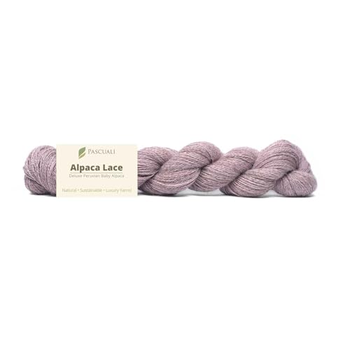 PASCUALI Alpaca Lace |Strickwolle aus 100% Alpakawolle, Alpaka Wolle zum Stricken und Häkeln, 1 Strang - 50g, Farbe:Malve 27 PASCUALI Alpaca Lace |Strickwolle aus 100% Alpakawolle, Alpaka Wolle zum Stricken und Häkeln, 1 Strang - 50g, Farbe:Malve 27 von Pascuali