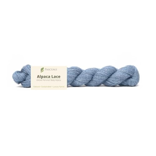 PASCUALI Alpaca Lace |Strickwolle aus 100% Alpakawolle, Alpaka Wolle zum Stricken und Häkeln, 1 Strang - 50g, zum Stricken und Häkeln, Farbe:Eis 28 PASCUALI Alpaca Lace |Strickwolle aus 100% Alpakawolle, Alpaka Wolle zum Stricken und Häkeln, 1 Strang - 50g, zum Stricken und Häkeln, Farbe:Eis 28 von Pascuali