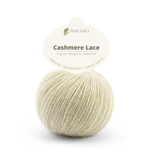 PASCUALI | Bio Cashmere Lace. Strickwolle aus 100% Kaschmirwolle Wolle zum Stricken und Häkeln, 1 Knäuel - 25g - Farbe: Creme 20 PASCUALI | Bio Cashmere Lace. Strickwolle aus 100% Kaschmirwolle Wolle zum Stricken und Häkeln, 1 Knäuel - 25g - Farbe: Creme 20 von Pascuali