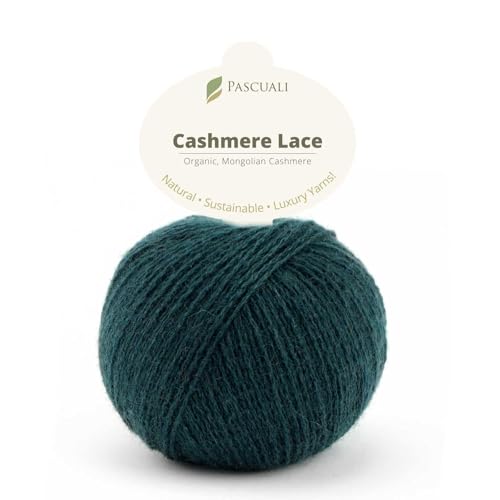 PASCUALI | Bio Cashmere Lace. Strickwolle aus 100% Kaschmirwolle Wolle zum Stricken und Häkeln, 1 Knäuel - 25g - Farbe: Seegrün 44 PASCUALI | Bio Cashmere Lace. Strickwolle aus 100% Kaschmirwolle Wolle zum Stricken und Häkeln, 1 Knäuel - 25g - Farbe: Seegrün 44 von Pascuali
