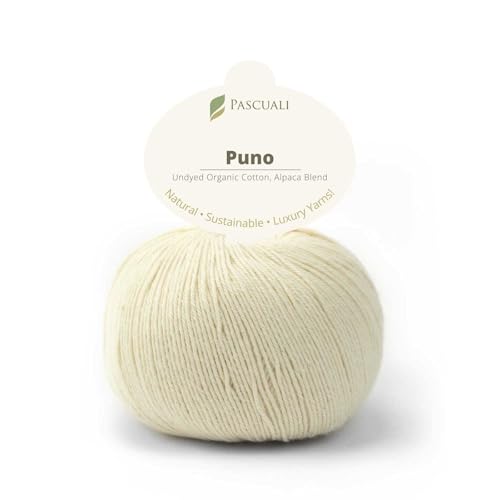 PASCUALI | Puno | Strickwolle aus 70% Baumwolle und 30% Alpakawolle Alpaka Wolle Alpaca Baby zum Stricken und Häkeln, 1 Knäuel - 50g - Farbe:Birkenbaum 20 PASCUALI | Puno | Strickwolle aus 70% Baumwolle und 30% Alpakawolle Alpaka Wolle Alpaca Baby zum Stricken und Häkeln, 1 Knäuel - 50g - Farbe:Birkenbaum 20 von Pascuali
