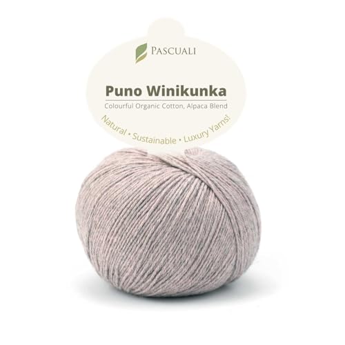 PASCUALI | Puno Winikunka | Strickwolle aus 70% Baumwolle und 30% Alpakawolle Alpaka Wolle Alpaca Baby zum Stricken und Häkeln, 1 Knäuel - 50g - Farbe:Rosenquarz 52 PASCUALI | Puno Winikunka | Strickwolle aus 70% Baumwolle und 30% Alpakawolle Alpaka Wolle Alpaca Baby zum Stricken und Häkeln, 1 Knäuel - 50g - Farbe:Rosenquarz 52 von Pascuali